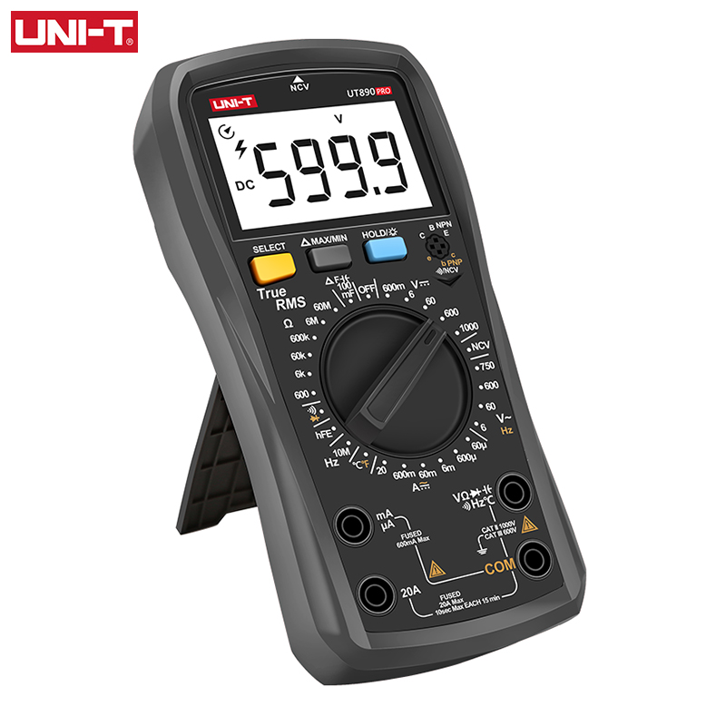 UNI-T UT890 PRO digital multimeter DC AC Current meter Voltmeter True RMS Tester Frequency meter Temperature Capacitance Test