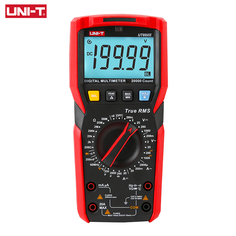 UNI-T UT89XE Professional Digital Multimeter Tester True RMS AC/DC Voltage Current Temperature Meter Electrical Instruments