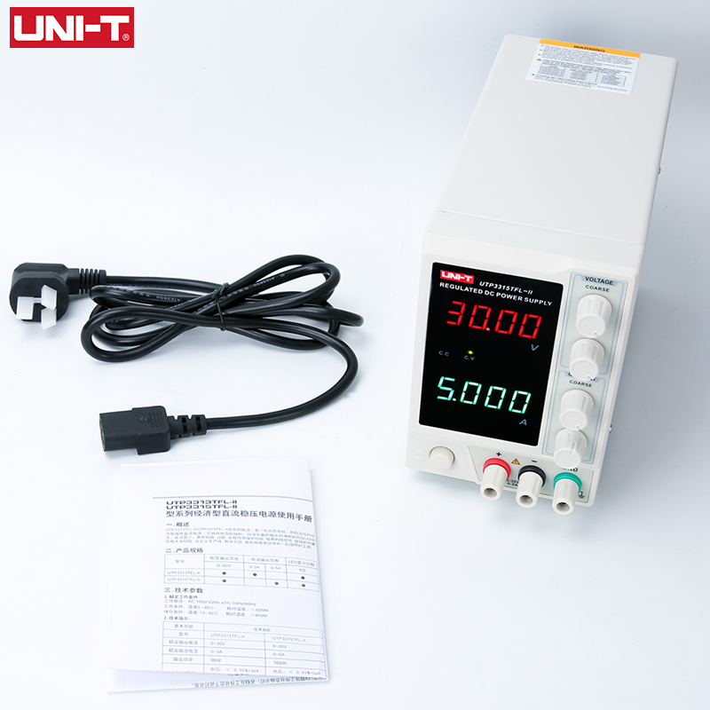 UNI-T UTP3313TFL-II 3315TFL-II Linear DC Power Supply Adjustable 30V 3A 5A Single Channel Benchtop Phone Repair Instrument