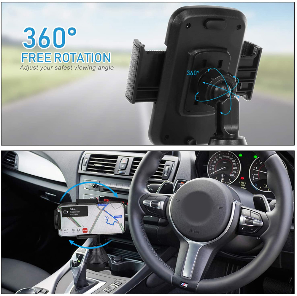 Universal Car Cup Holder 360 Degree Rotating Car GPS Mobile Phone Bracket Stand Car Cup Holder Phone Bracket Stand Car Cup Holde