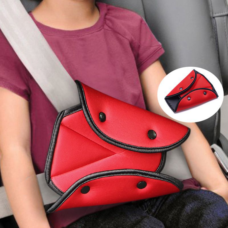 Universal Car Safe Seat Belt Cover Soft Adjustable Triangle Safety Seat Belt Pad Clips Protection for Baby Child Belts