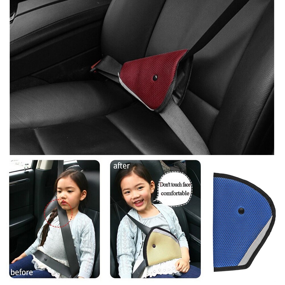 Universal Car Safe Seat Belt Cover Soft Adjustable Triangle Safety Seat Belt Pad Clips Protection for Baby Child Belts