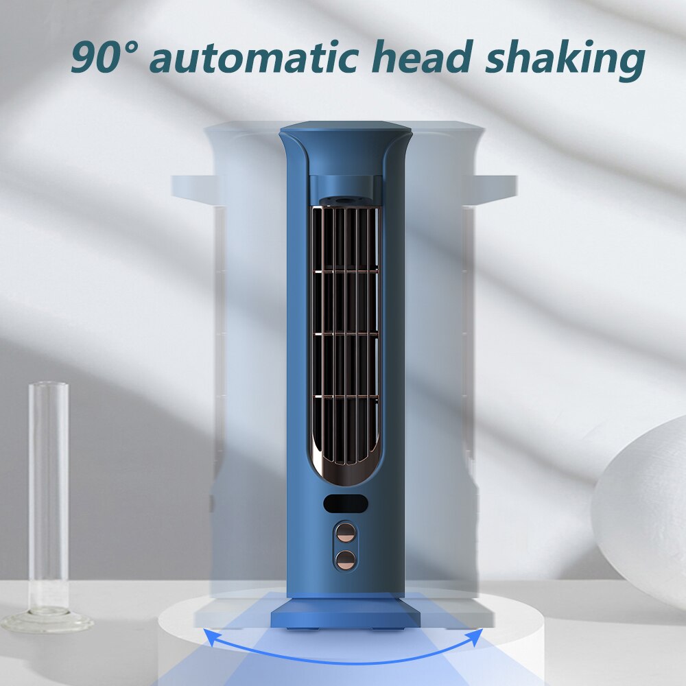 Upgrade Air Cooler Fan USB Desktop Portable Air Conditioner LED Digital Display Rechargeable Multifunctional Cooling Fan