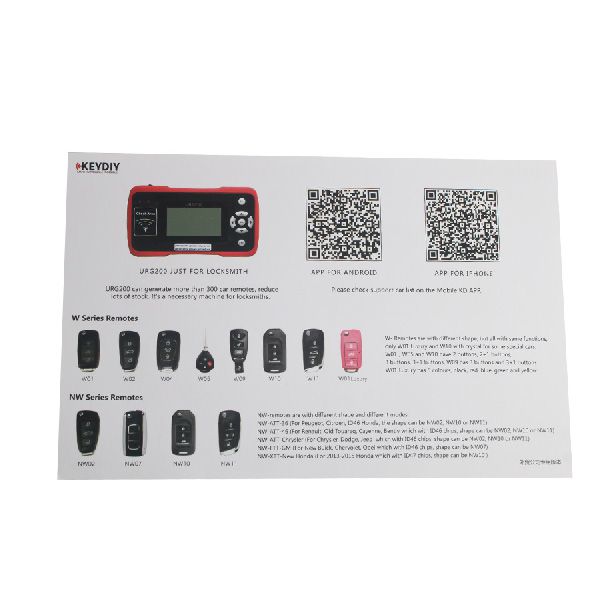 KeyDIY URG200 Remote Maker the Best Tool for Remote Control World Replaced KD900 Online Update With 1000 Tokens