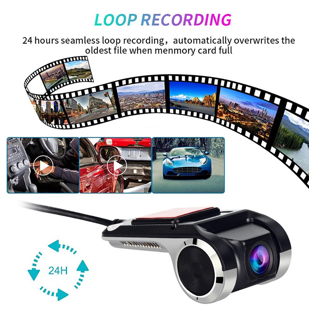 1080P Full HD Car DVR Dash Cam USB Car Video Recorder Registrar Auto Dash Camera Motion Detector Dash Cam DVRs ADAS Night Vision