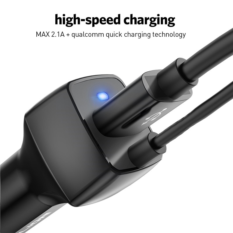 USB Car Phone Charger For Samsung S10 S9 Plus Car-charger Micro USB Type C Cable Fast Quick Charge For Xiaomi Huawei SONY