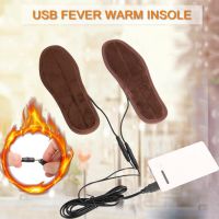 Heated Insoles Winter Shoe Inserts USB Charged Electric Insoles For Shoes Boot Keep Warm With Fur Foot Pads Shoes Insole