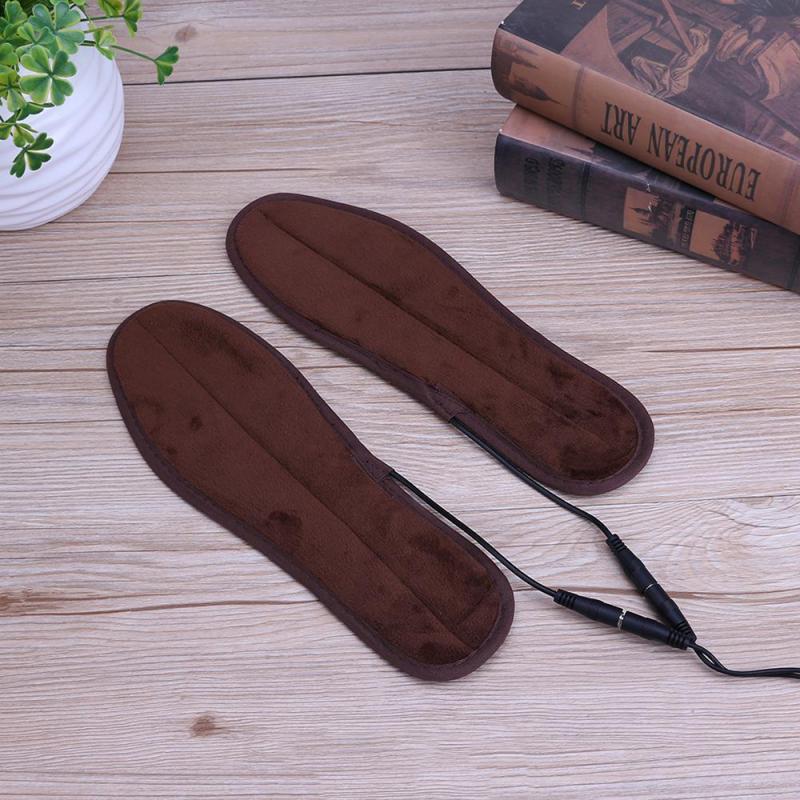 Heated Insoles Winter Shoe Inserts USB Charged Electric Insoles For Shoes Boot Keep Warm With Fur Foot Pads Shoes Insole