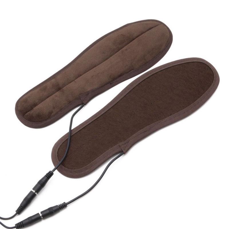 Heated Insoles Winter Shoe Inserts USB Charged Electric Insoles For Shoes Boot Keep Warm With Fur Foot Pads Shoes Insole