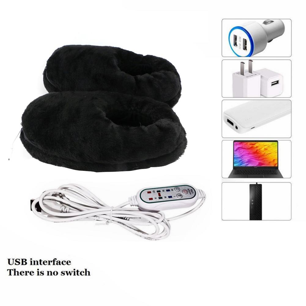 USB Feet Warmer Reliable Soft Portable Winter Electric Cold Relief Heating Shoes Home Heated Slipper Pad Heated Foot Warmers