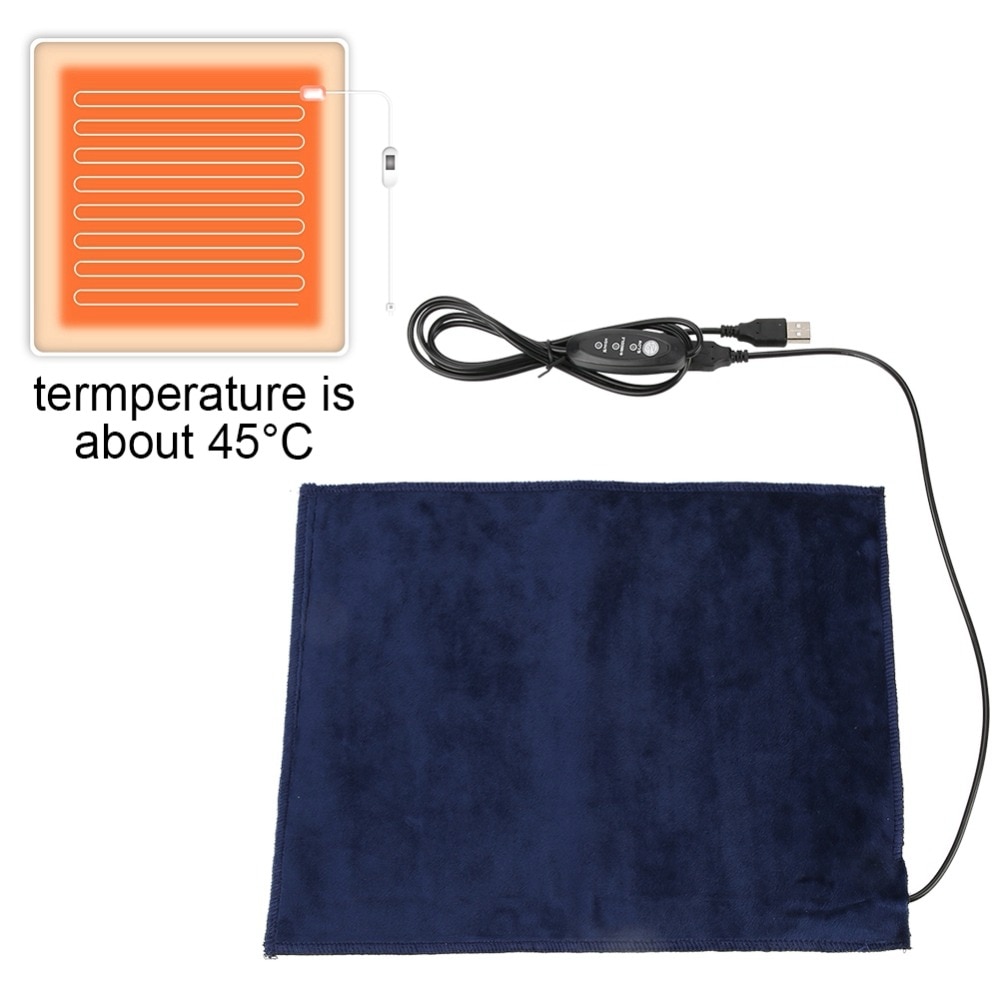 24x30cm 5V 2A USB Pet Warmer Heating Pad Electric Cloth Heater Pad Heating for Clothes