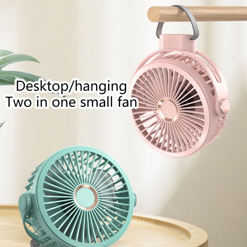 5000/10000mAh USB Rechargeable Ceiling Fan Hanging Fan for Camping Tent Bed Home Travel climb mountain dorm room J23 21