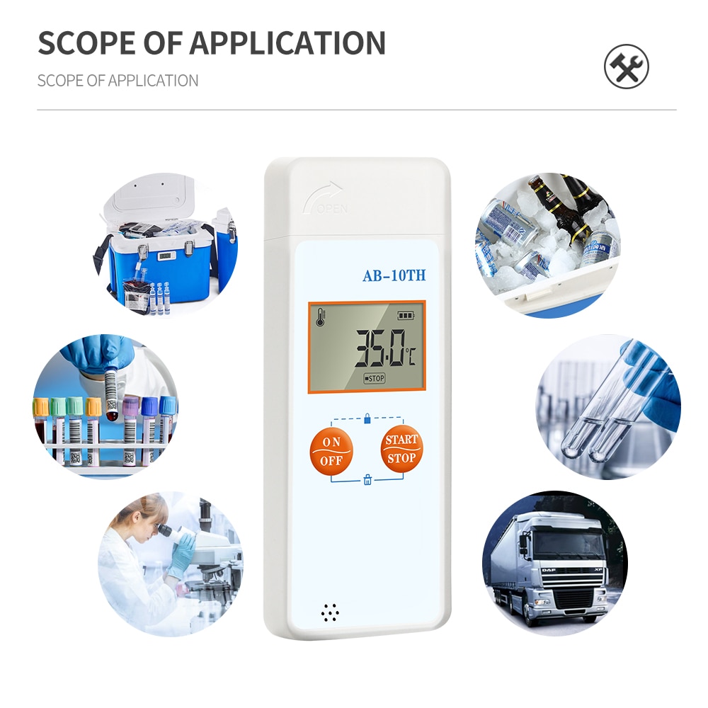 AB-10TH Temperature & Humidity logger USB Temp Data Logger ReusableTemperature Humidity Recorder Recording Meter 48,000 Capacity