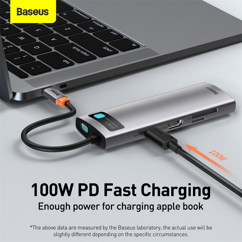 USB Type C HUB USB C to HDMI-compatible RJ45 SD Reader PD 100W Charger USB 3.0 HUB For MacBook Pro Dock Station Splitter