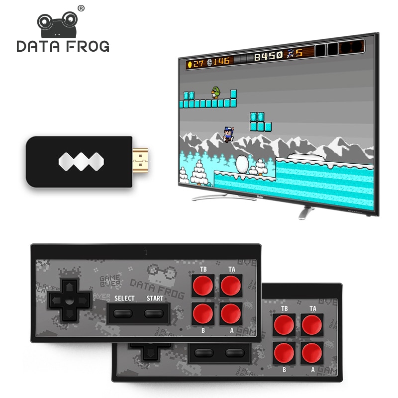 USB Wireless Handheld TV Video Game Console Build In 1700 NES 8 Bit HDMI-compatible Retro Game Console Dual Gamepad