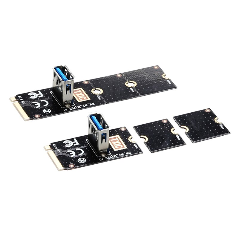 NGFF M.2 Slot To USB3.0 PCI-E Riser Card M2 Slot Extender Adapter For BTC/ETH Mining