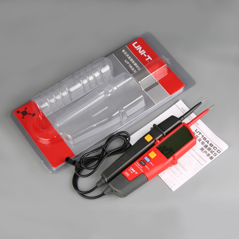 UNI-T UT18D Digital Voltmeter  690V AC DC Voltage Meter Metal Detector Waterproof Test Pen Full LCD Display RCD Test Auto Range