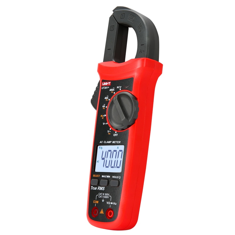 UNI-T ut204+series True RMS Digital clamp meter AC / DC Clamp ammeters temperature capacitance resistance Voltage tester LCD NCV