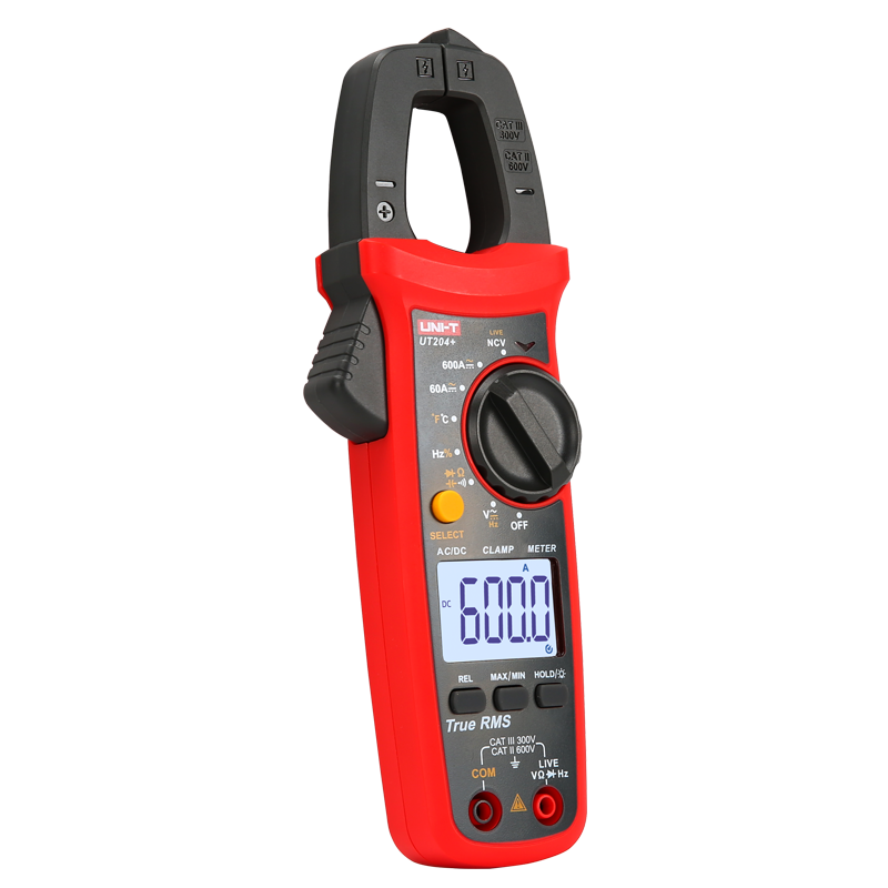 UNI-T ut204+series True RMS Digital clamp meter AC / DC Clamp ammeters temperature capacitance resistance Voltage tester LCD NCV