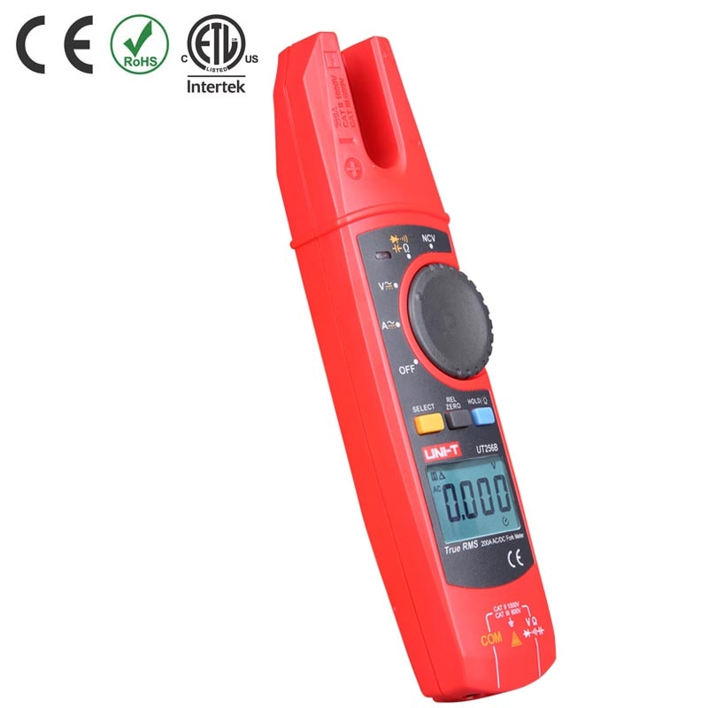 ut256b true RMS LCD digital Fork Meter 200A large current AC DC Clamp ammeter NCV current resistance capacitance test