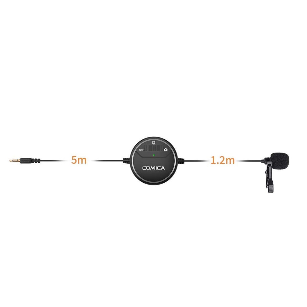 V03 Lavalier Lapel Microphone Clip-on Omnidirectional Condenser interview Microphone for iPhone Smartphone DSLR Cameras