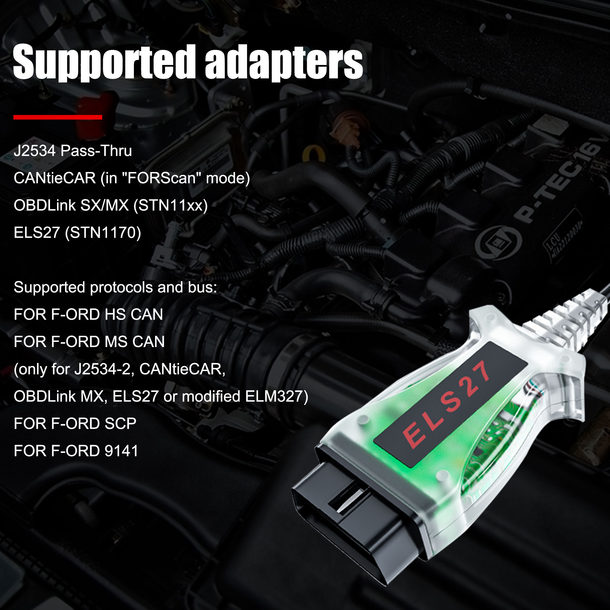 OBD2 Diagnostic Tools V2.3.8 ELS27 FORScan PIC24HJ128GP+FTDI Mircochip Multi-Language Works ELM327&J2534 Pss-Thru For FORD/Mazda