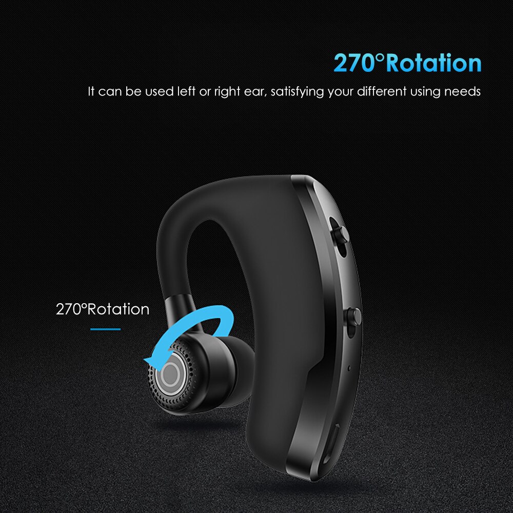 V9 Handsfree Wireless Bluetooth Earphones Noise Control Business Wireless Headset with Mic for Driver Sport iPhone Smartphones