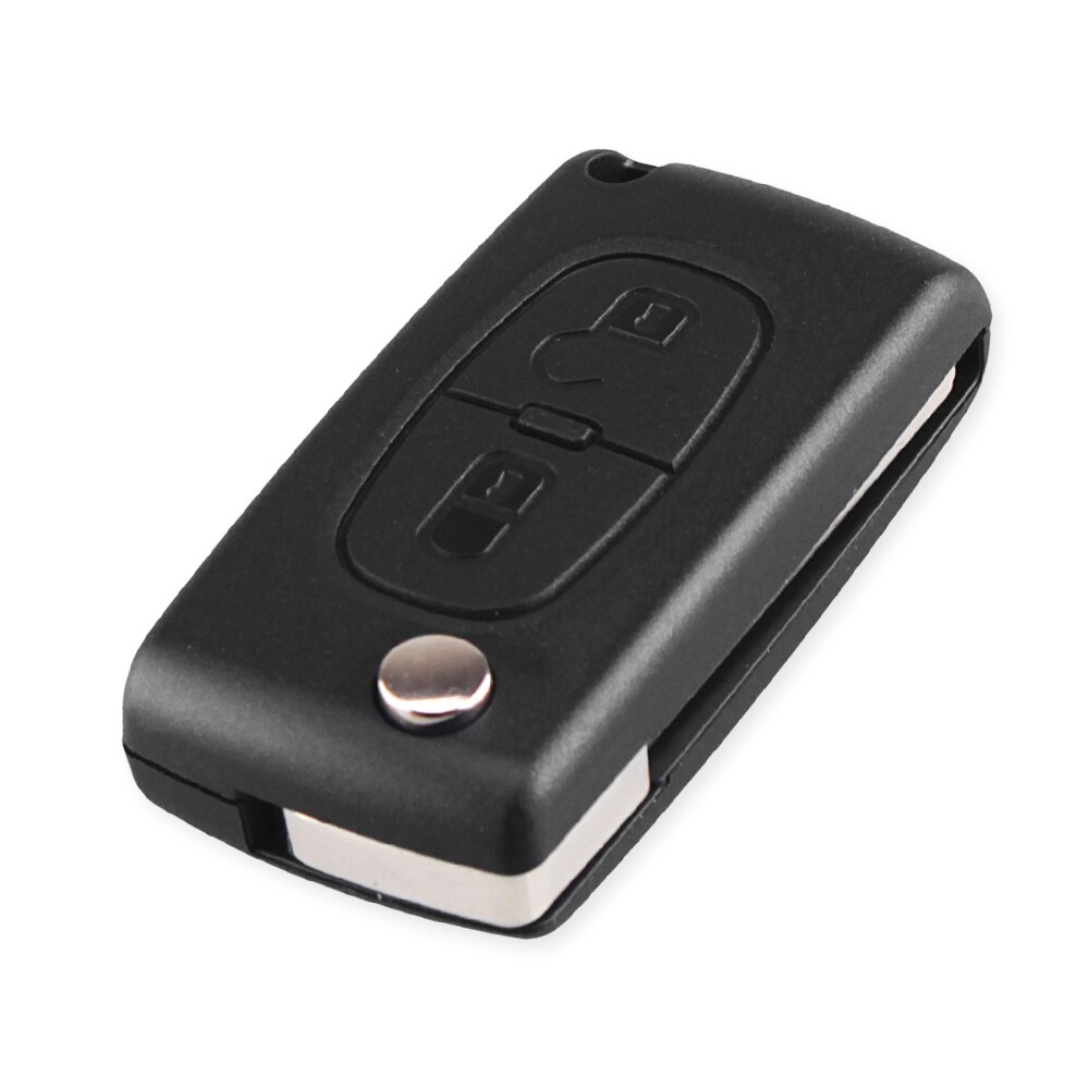 VA2/HU83 Blade 2 Buttons Remote Car Key Fob ASK For Peugeot 307 3008 308 408 433MHz ID46 7941 CE0536 CE0523 Flip Key