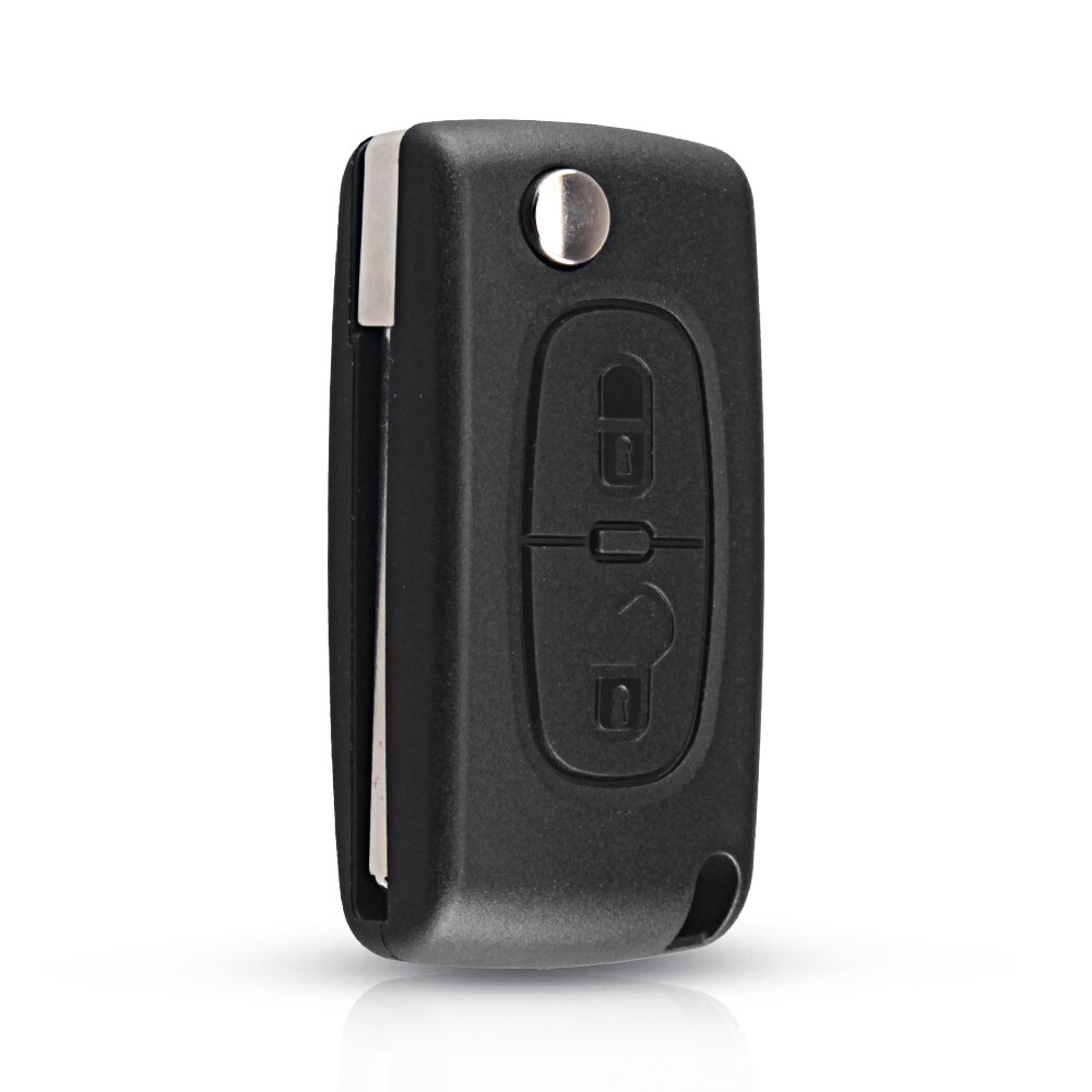 VA2/HU83 Blade 2 Buttons Remote Car Key Fob ASK For Peugeot 307 3008 308 408 433MHz ID46 7941 CE0536 CE0523 Flip Key