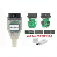 VAG CAN PRO VCP V5.5.1 with FTDI VAG COM OBD2 Diagnostic Interface USB Cable Support Can Bus UDS K Line Works for AUDI/VW