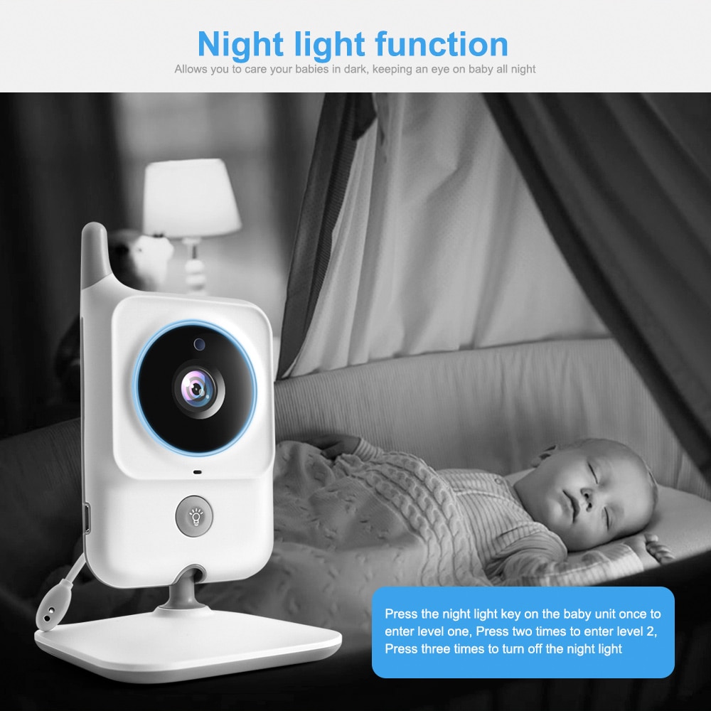 VB607 Video Baby Monitor 2.4G Wireless 3.2 Inches LCD Two Way Audio Talk Night Vision Surveillance Security Camera Babysitter