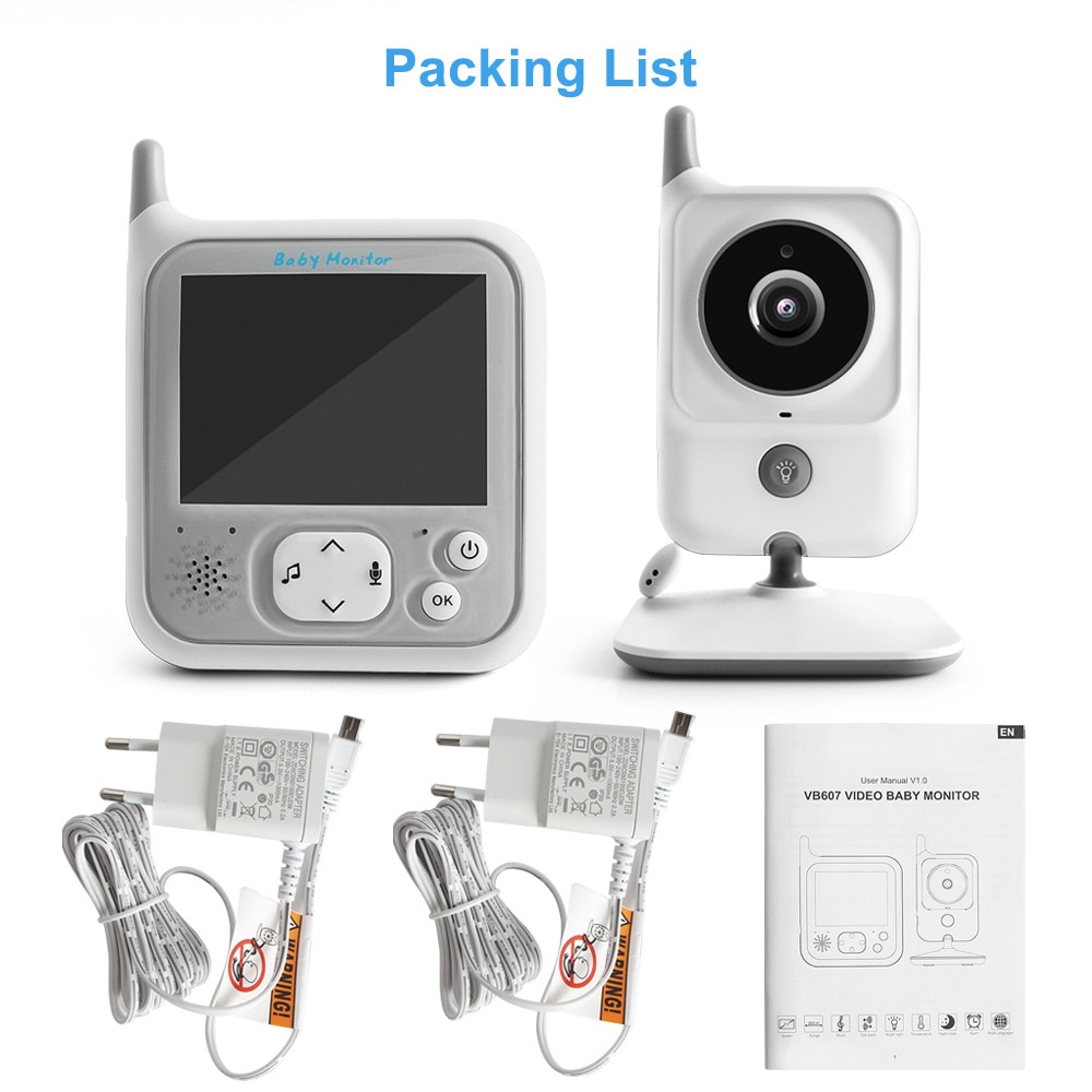 VB607 Video Baby Monitor 2.4G Wireless 3.2 Inches LCD Two Way Audio Talk Night Vision Surveillance Security Camera Babysitter