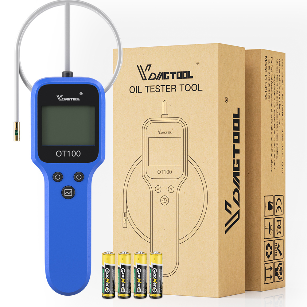 Vdiagtool OT100 Automotive Oil Detector Engine Oil Quality Detector Lubricant Quality Analyzer With LED Display