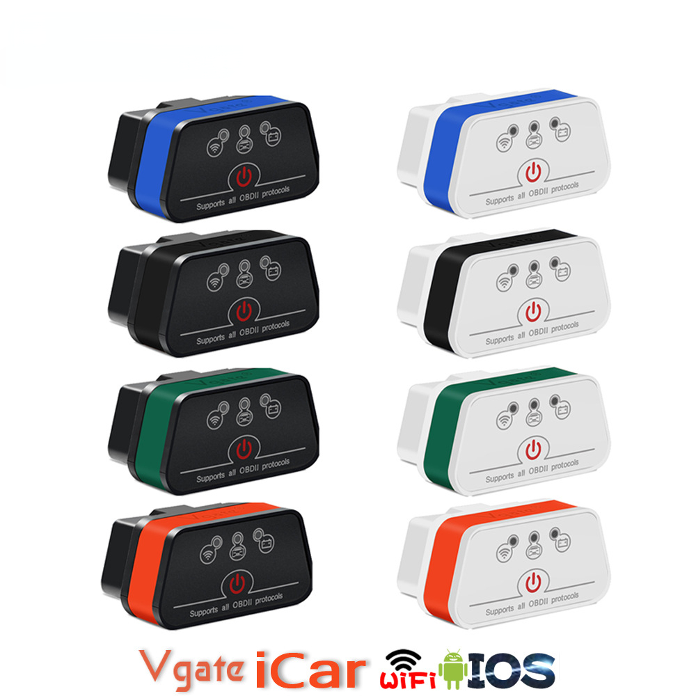 Vgate iCar2 Wifi Version ELM327 V2.1 OBD2 Scanner OBD 2 Wifi icar 2 Car Tools elm 327 for android/PC/IOS Code Reader Scanner