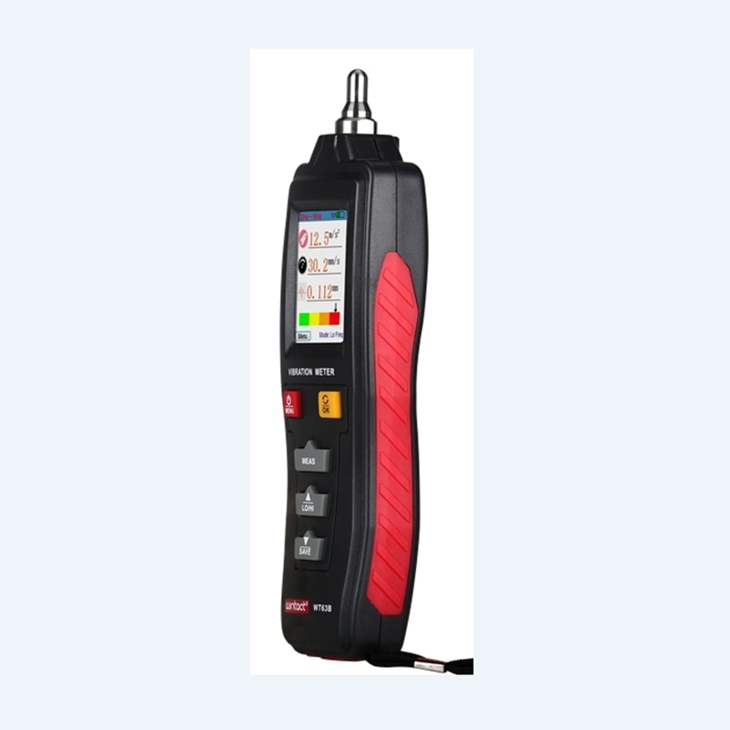 Mechanical Equipment Vibration Tester Curve Display Acceleration Velocity Displacement Digital Vibration Analyzer Magnetic Probe