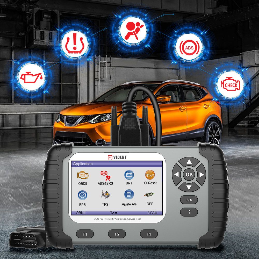 VIDENT iAuto 702 Pro Multi-applicaton Service Tool Support ABS/SRS/EPB/DPF Update to 19 Maintenances 3 Years Free Update Online iAuto702 Pro 702Pro