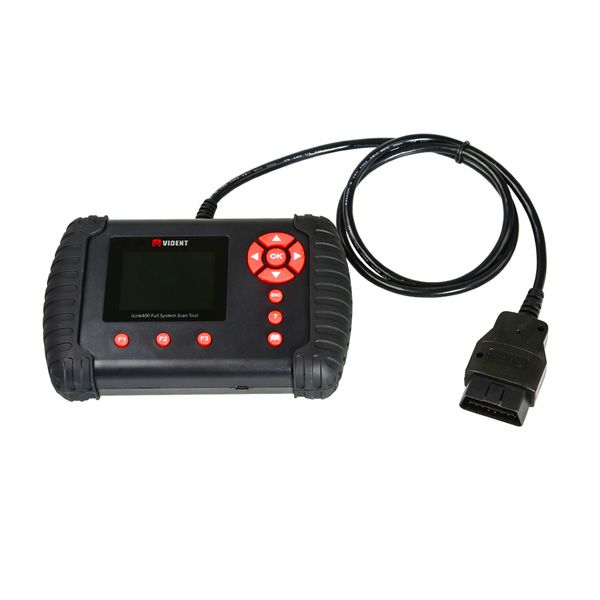 VIDENT iLink400 Full System Single Make Scan tool Supports ABS/SRS/EPB/DPF Regeneration/Oil Reset Update Online Better than Foxwell NT510