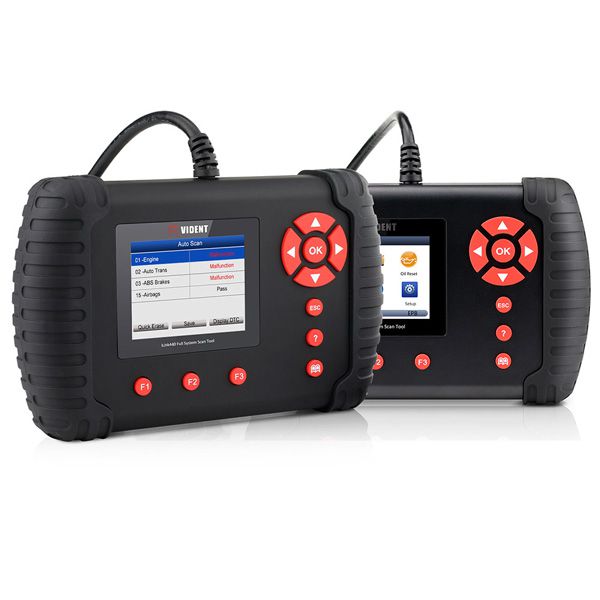 VIDENT iLink440 Four System Scan Tool Supports Engine ABS Air Bag SRS EPB Reset Battery Configuration