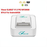 Viecar ELM327 V1.5 PIC18F25K80 OBD 2 OBD2 ELM 327 V 1 5 Car Diagnostic Scanner ODB2 Auto tool Bluetooth 4.0 Code Reader
