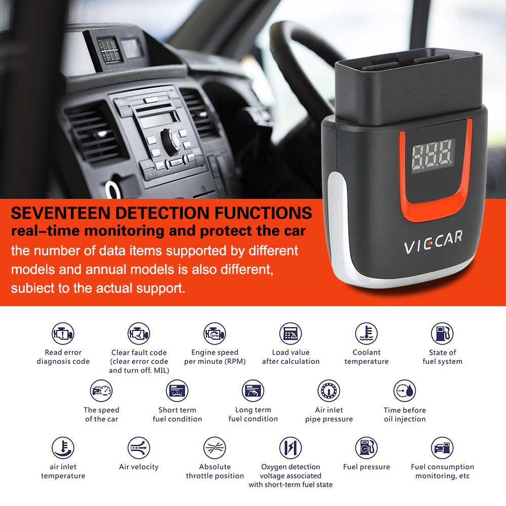 For Android/IOS USB Scanner Code Reader Viecar VP004 VP002 ELM327 V2.2 Elm327 OBD WIFI ELM 327 OBD2 Car Diagnostic Auto Tool