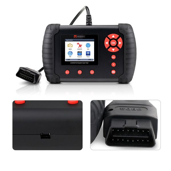 Vident iLink410 Auto Diagnostic Tool OBDII Scanner Support ABS SRS SAS EPB ABS Bleeding Special Services