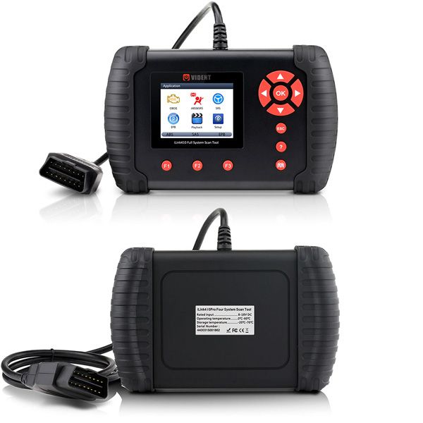 Vident iLink410 Auto Diagnostic Tool OBDII Scanner Support ABS SRS SAS EPB ABS Bleeding Special Services