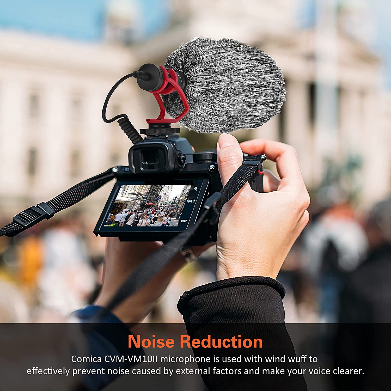 VM10II Mini Condenser Camera Microphone Portable Cardioid Video Mic for DSLR iPhone Samsung Smartphone Recording Shooting