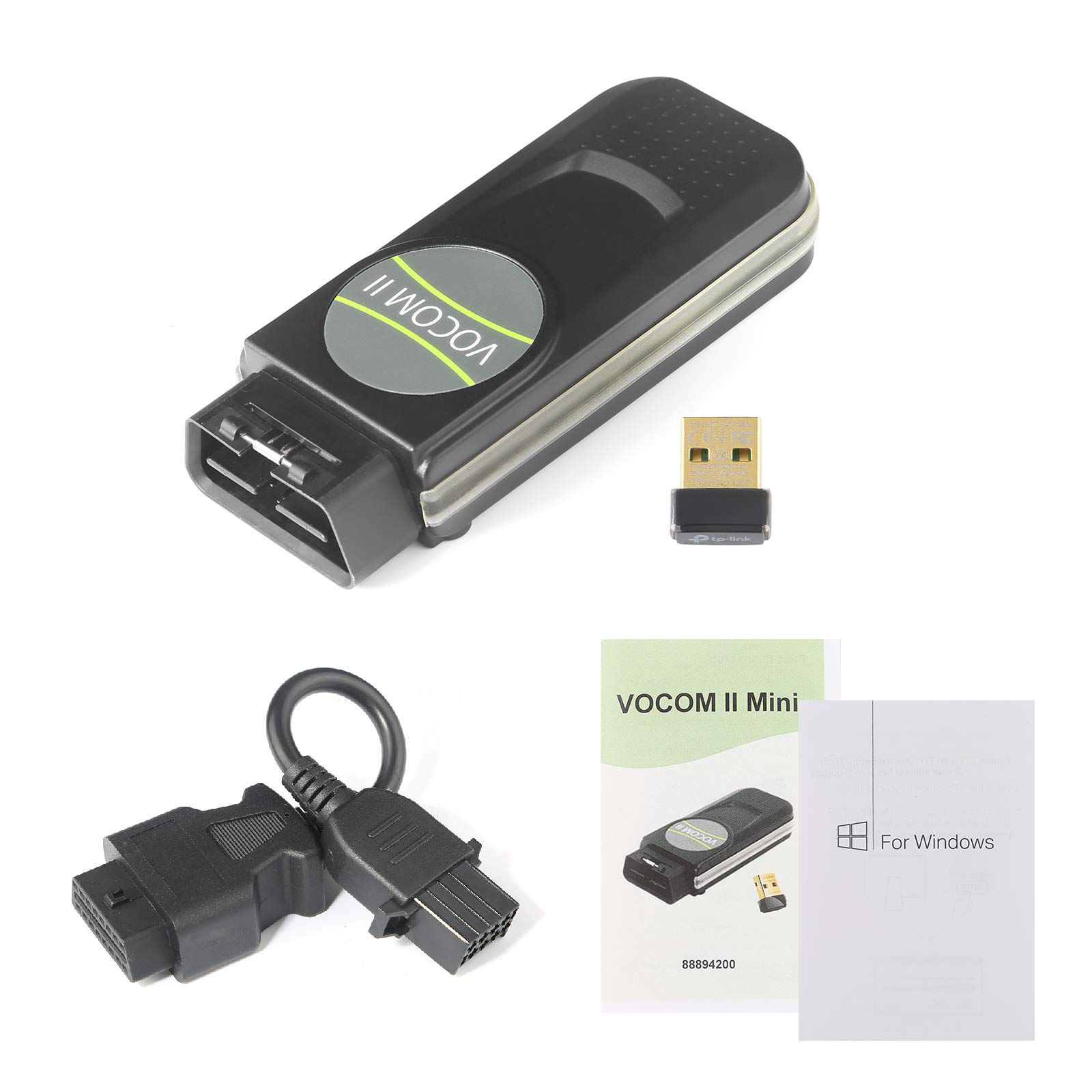 Original Mini Vo-lvo Vo-com II Adapter 88894200 Truck Diagnostic Tool Support Wifi Work for Volvo/Renault/UD/Mack Trucks