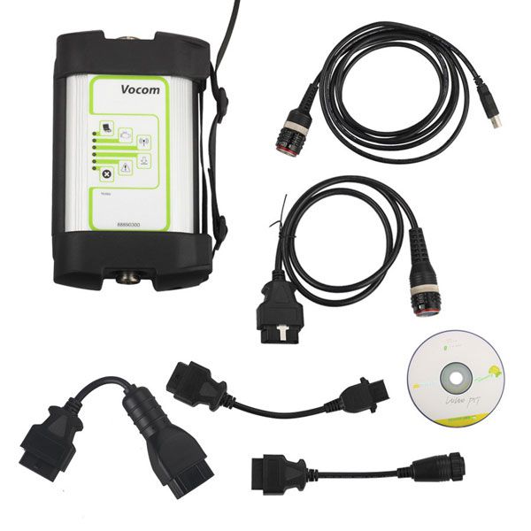 Vo-lvo 88890300 Vo-com Interface for Volvo/Renault/UD/Mack Truck Diagnose Round Interface
