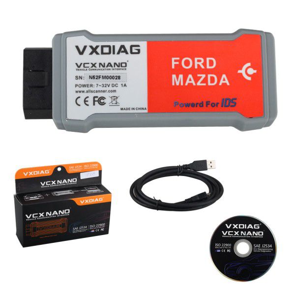 VXDIAG VCX Nano for Ford/Mazda 2 in 1 Diagnostic Tool For Car From 2005- 2022