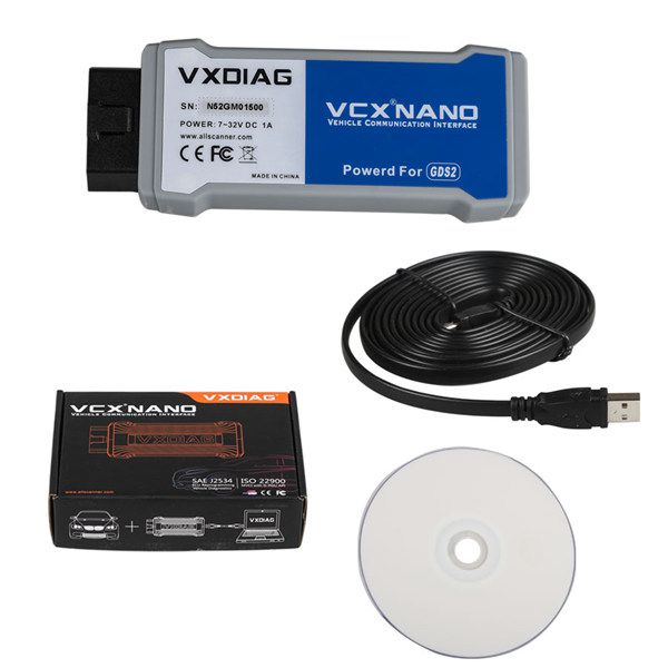 VXDIAG VCX NANO for GM/OPEL GDS2 Diagnostic Tool GDS2:V2016.1.0 Tech2 win: V33.003