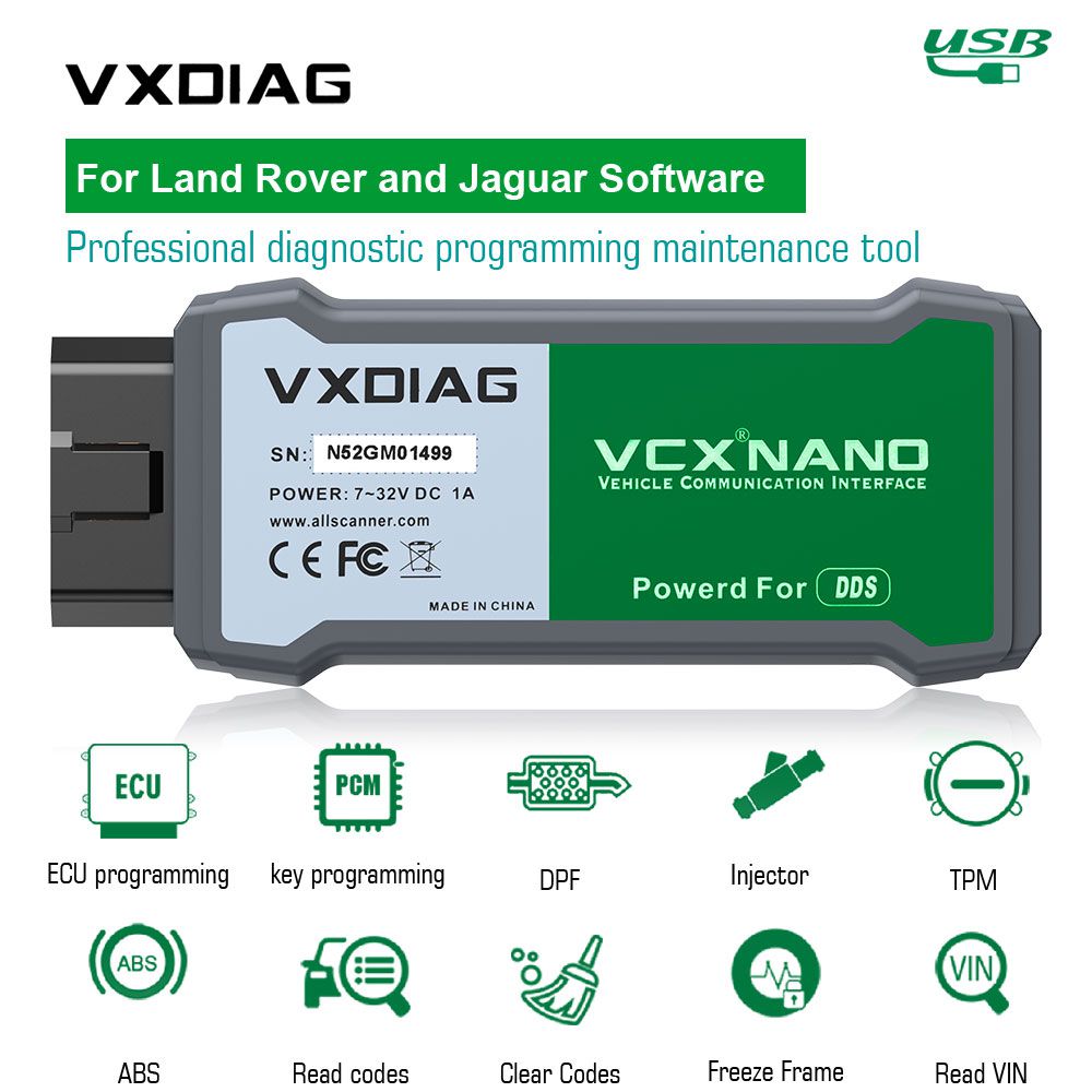 VXDIAG VCX NANO for Land Rover and Jaguar SDD Software V154