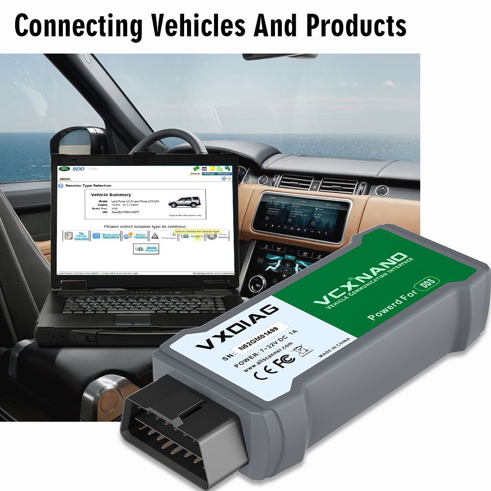 VXDIAG VCX NANO for Land Rover and Jaguar SDD Software V154