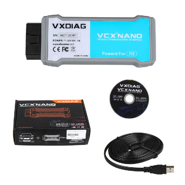Free Shipping VXDIAG VCX NANO for TOYO-TA TIS Techstream V13.00.022 Compatible with SAE J2534